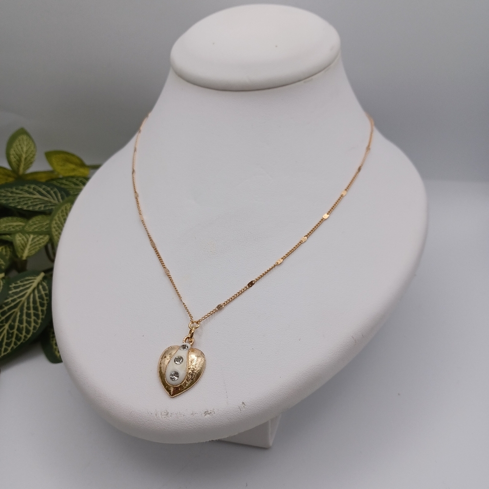 Tuxedo Heart Pendant Necklace